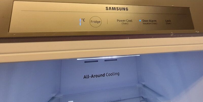Samsung Bespoke fridge control panel